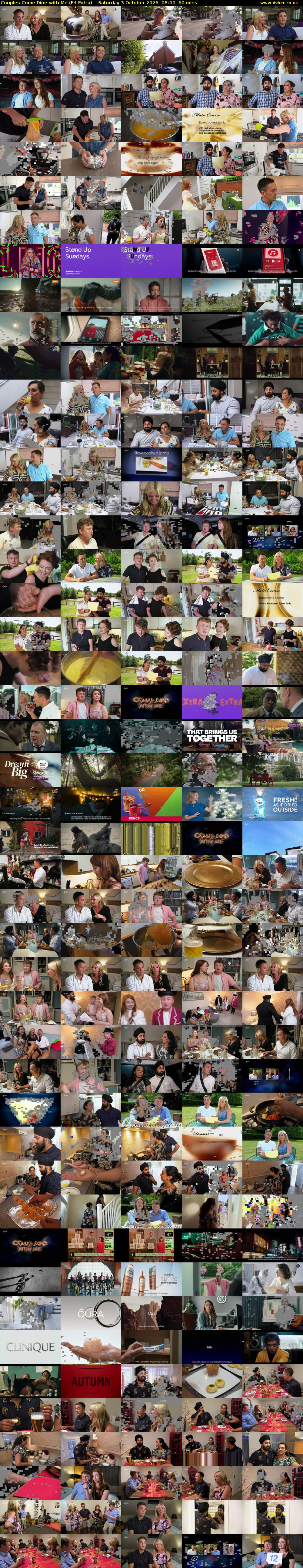 Couples Come Dine with Me (E4 Extra) Saturday 3 October 2026 08:00 - 09:00