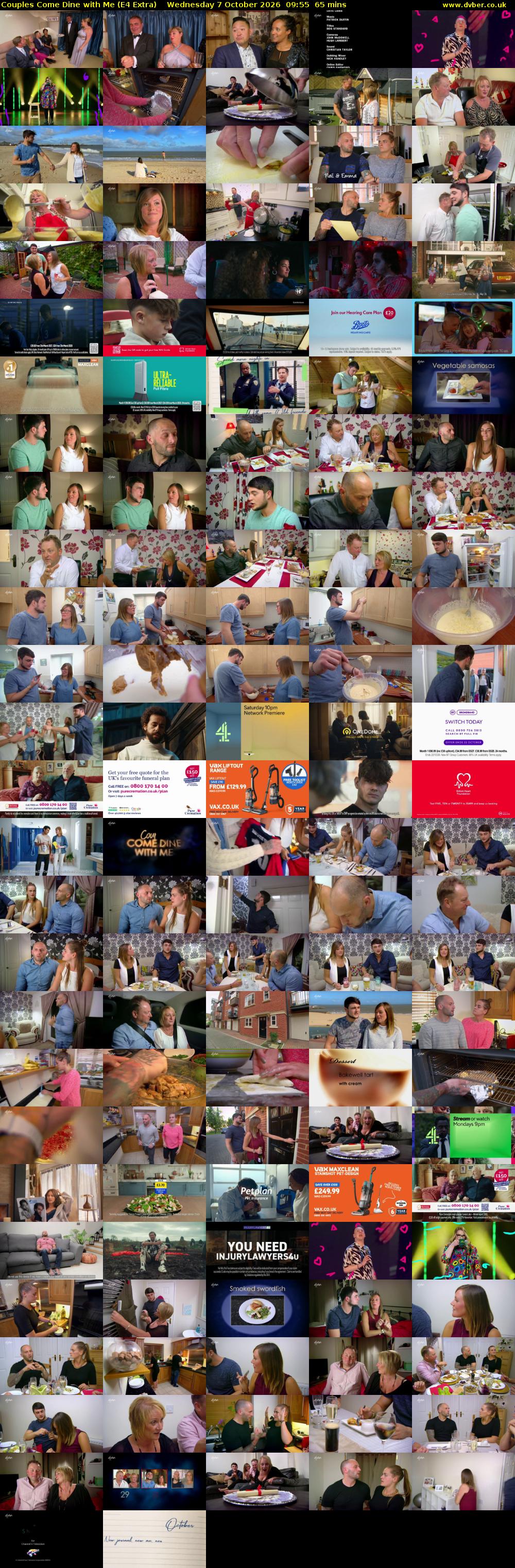 Couples Come Dine with Me (E4 Extra) Wednesday 7 October 2026 09:55 - 11:00