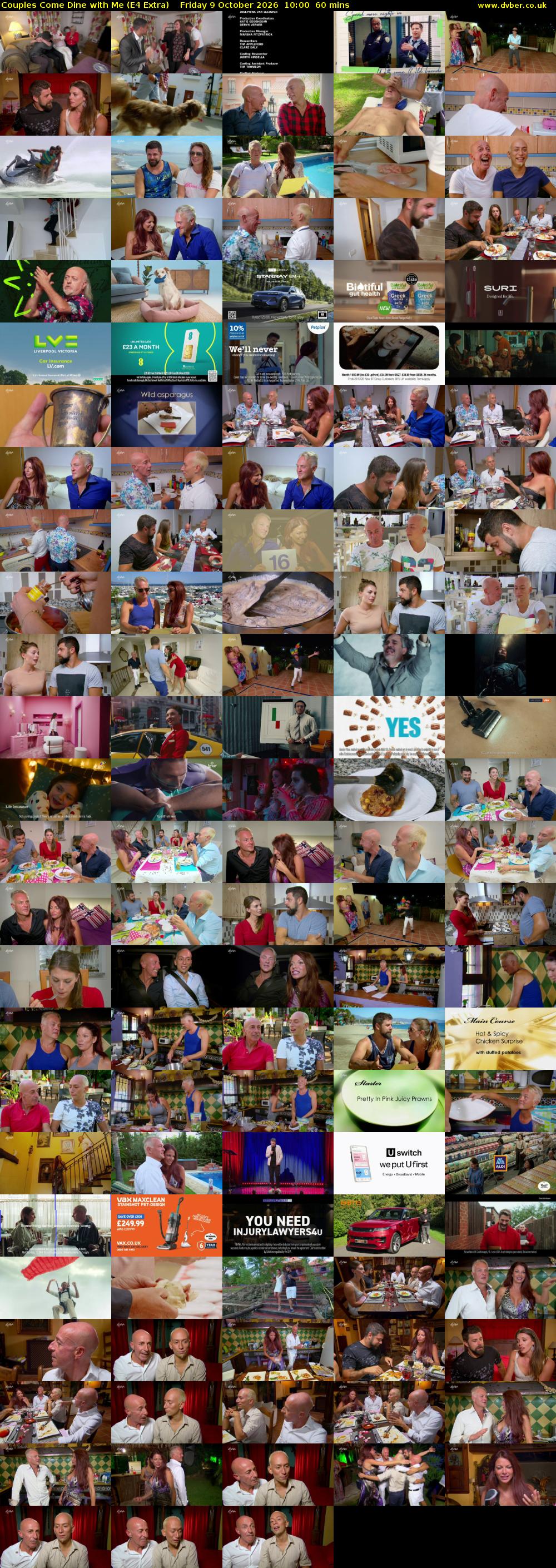 Couples Come Dine with Me (E4 Extra) Friday 9 October 2026 10:00 - 11:00