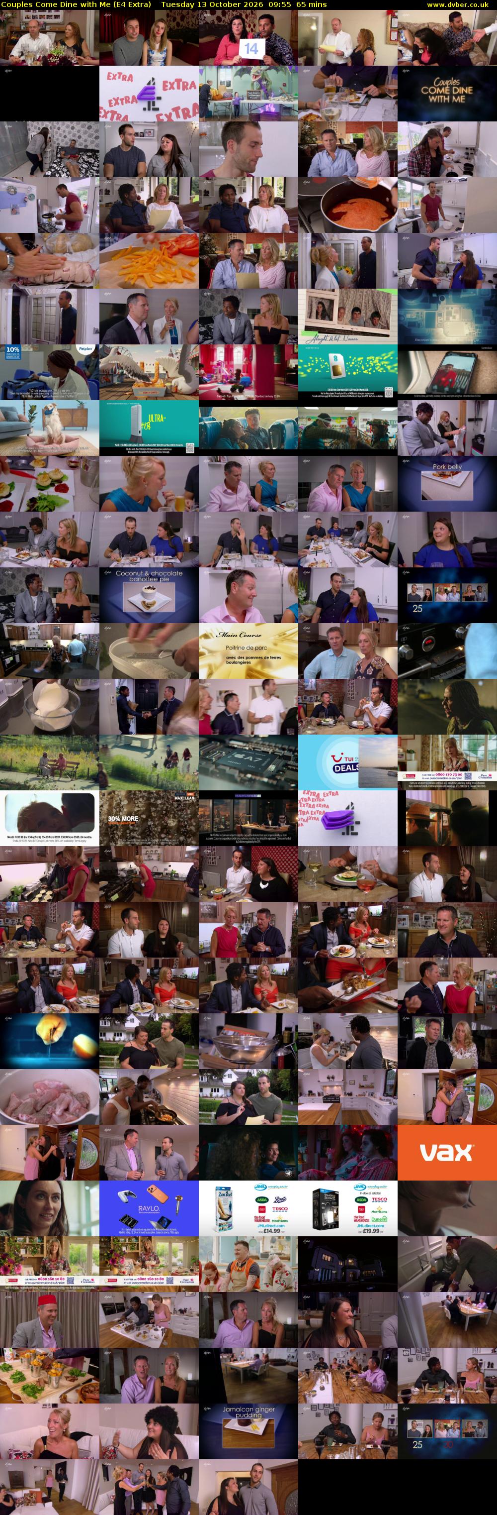 Couples Come Dine with Me (E4 Extra) Tuesday 13 October 2026 09:55 - 11:00