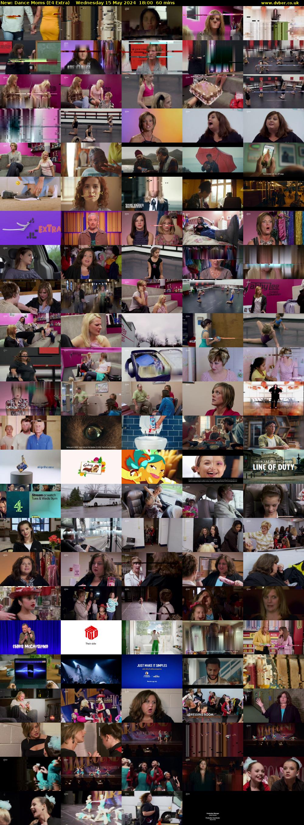 Dance Moms (E4 Extra) Wednesday 15 May 2024 18:00 - 19:00