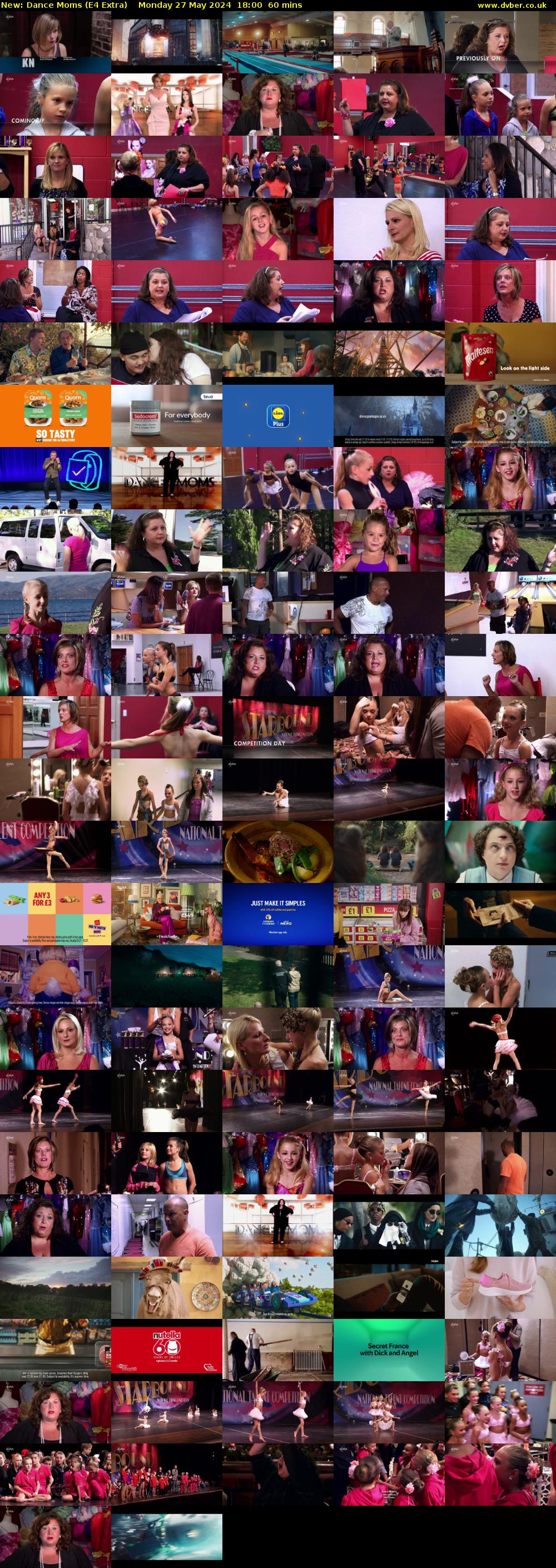 Dance Moms (E4 Extra) Monday 27 May 2024 18:00 - 19:00
