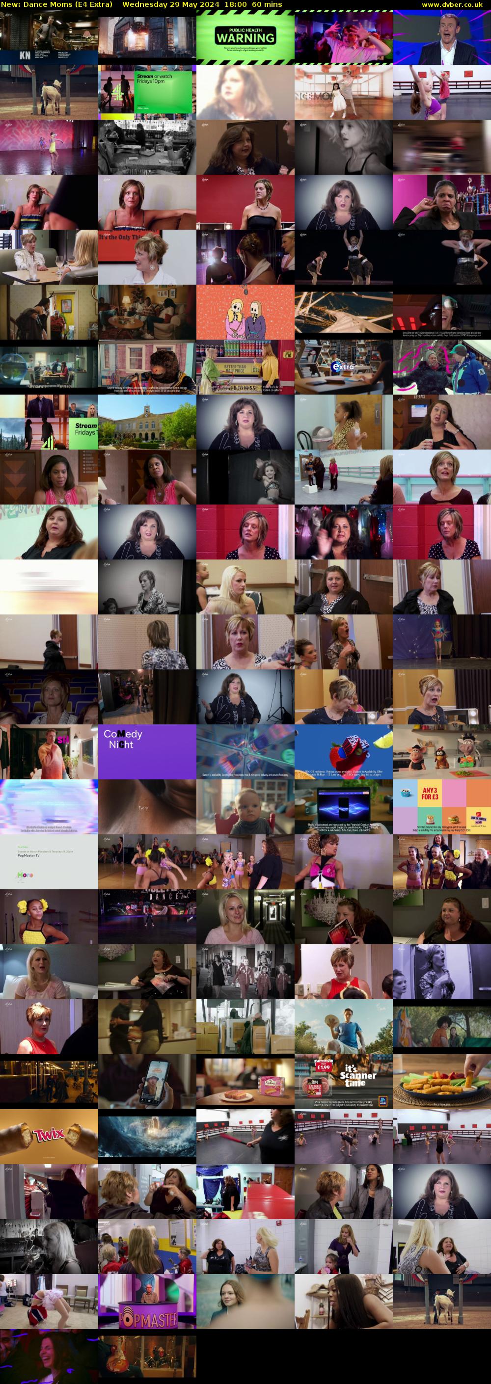 Dance Moms (E4 Extra) Wednesday 29 May 2024 18:00 - 19:00