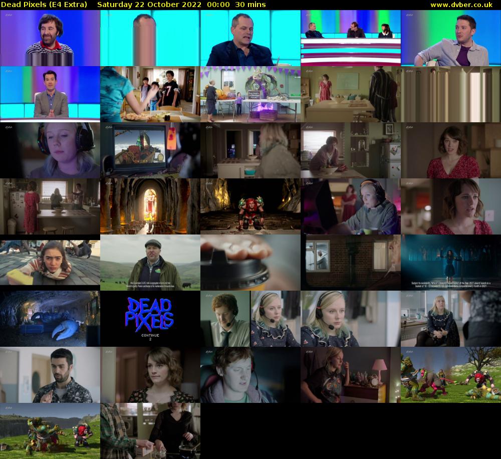 Dead Pixels (E4 Extra) Saturday 22 October 2022 00:00 - 00:30