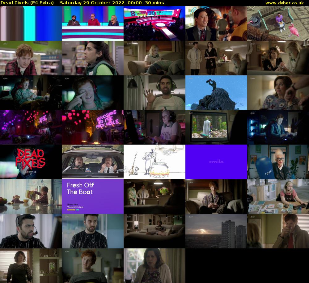 Dead Pixels (E4 Extra) Saturday 29 October 2022 00:00 - 00:30