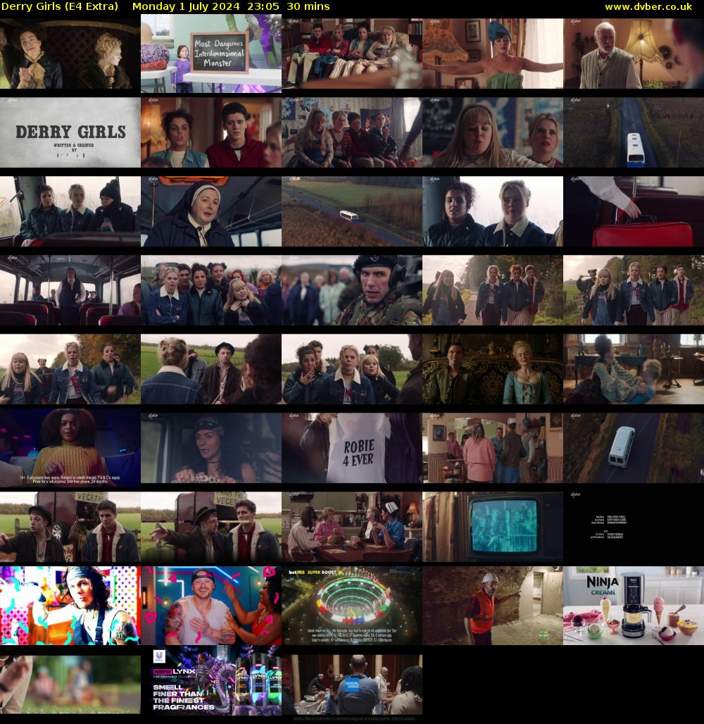 Derry Girls (E4 Extra) Monday 1 July 2024 23:05 - 23:35