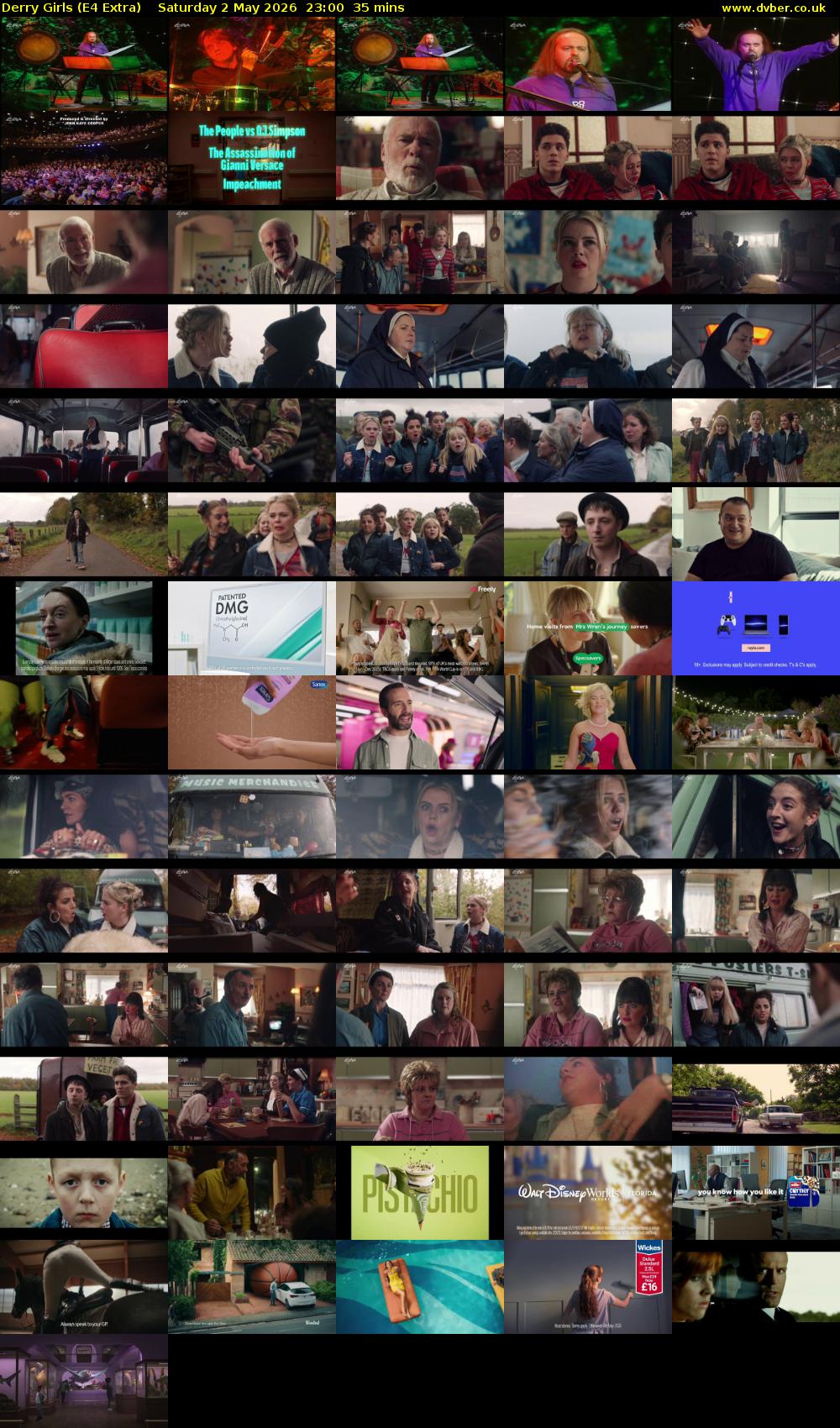 Derry Girls (E4 Extra) Saturday 2 May 2026 23:00 - 23:35