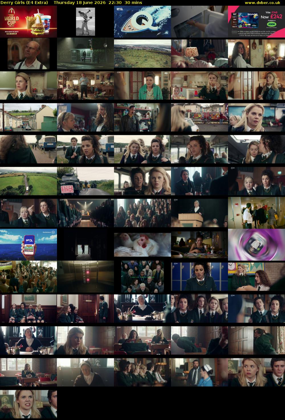 Derry Girls (E4 Extra) Thursday 18 June 2026 22:30 - 23:00