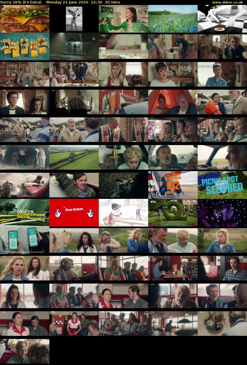 Derry Girls (E4 Extra) Monday 22 June 2026 22:30 - 23:00