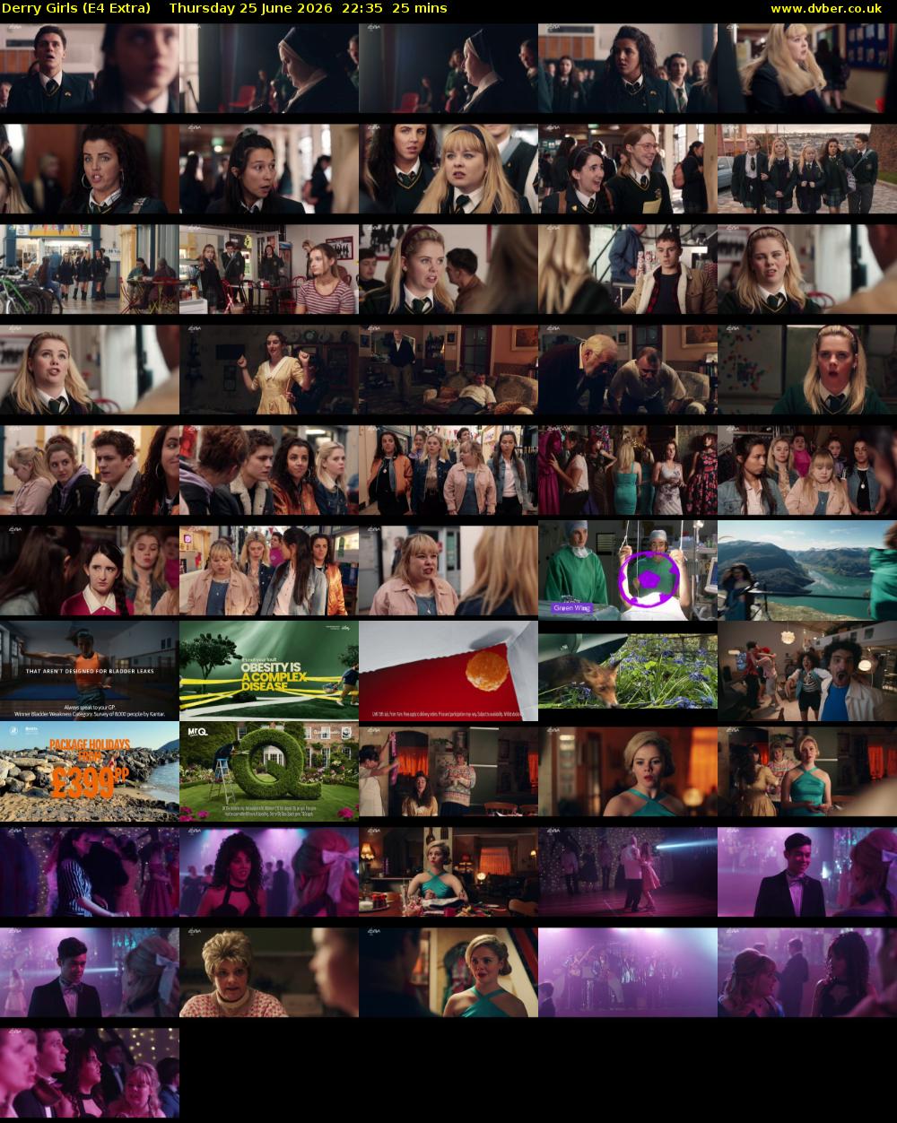 Derry Girls (E4 Extra) Thursday 25 June 2026 22:35 - 23:00