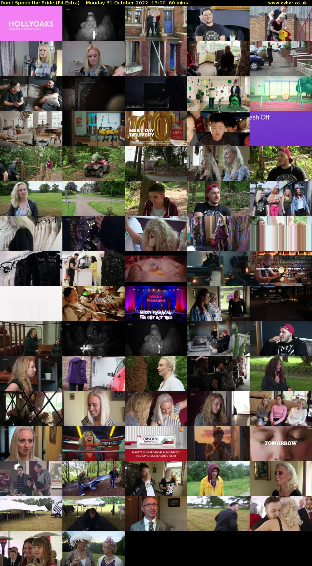 Don't Spook the Bride (E4 Extra) Monday 31 October 2022 13:00 - 14:00