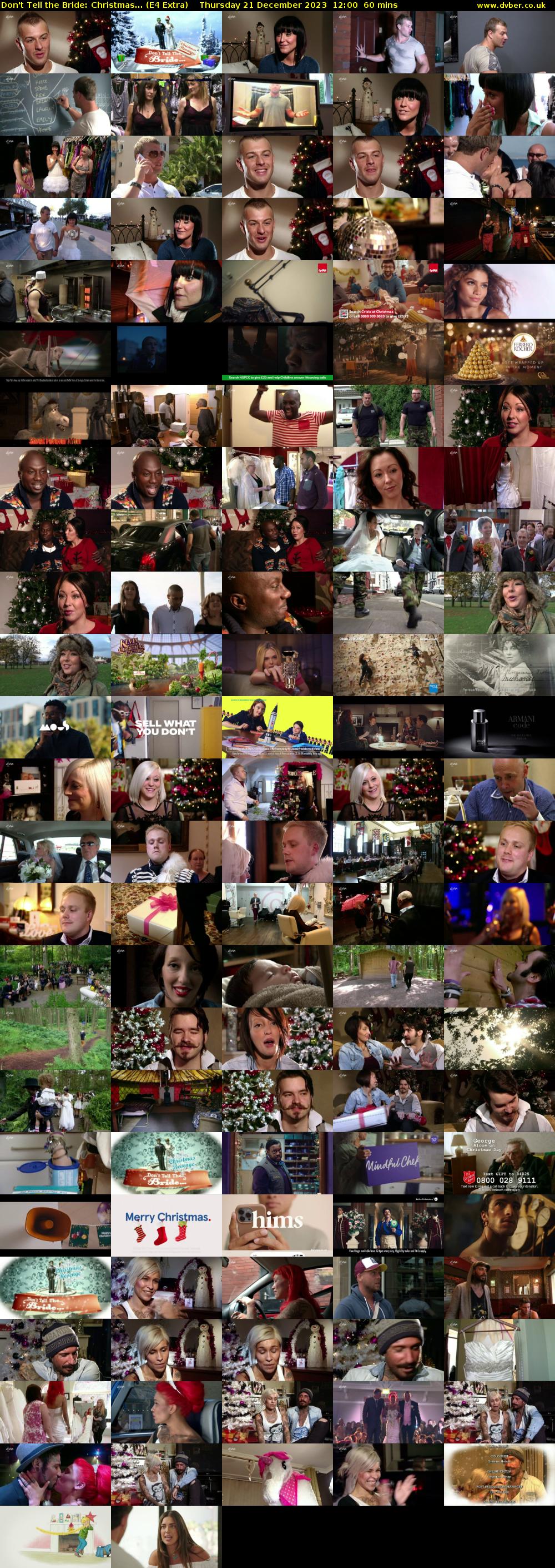 Don't Tell the Bride: Christmas... (E4 Extra) Thursday 21 December 2023 12:00 - 13:00