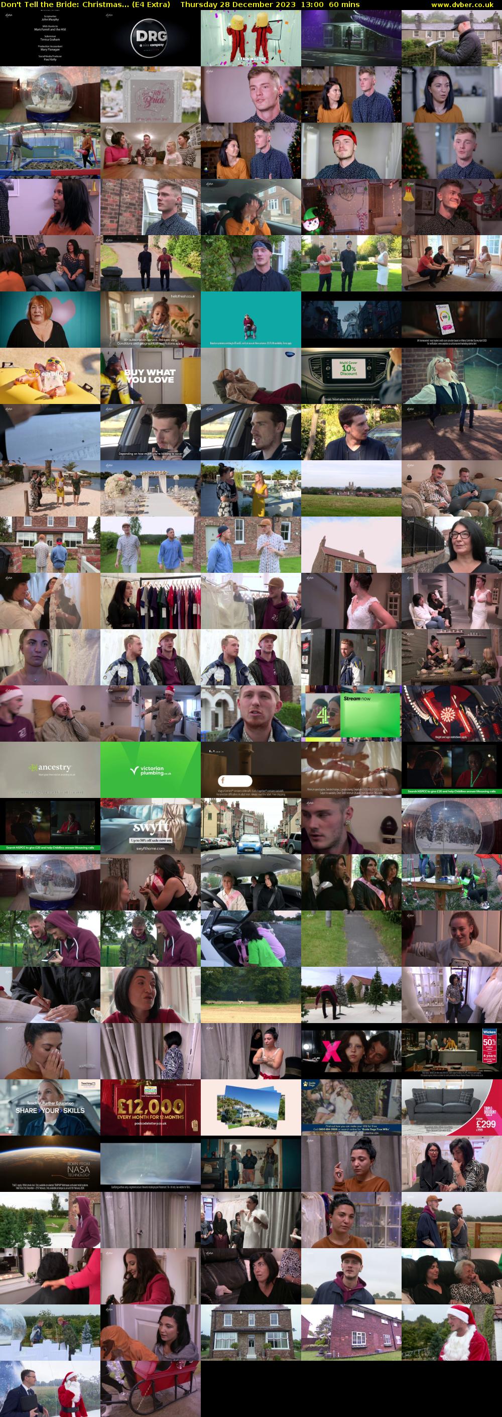 Don't Tell the Bride: Christmas... (E4 Extra) Thursday 28 December 2023 13:00 - 14:00