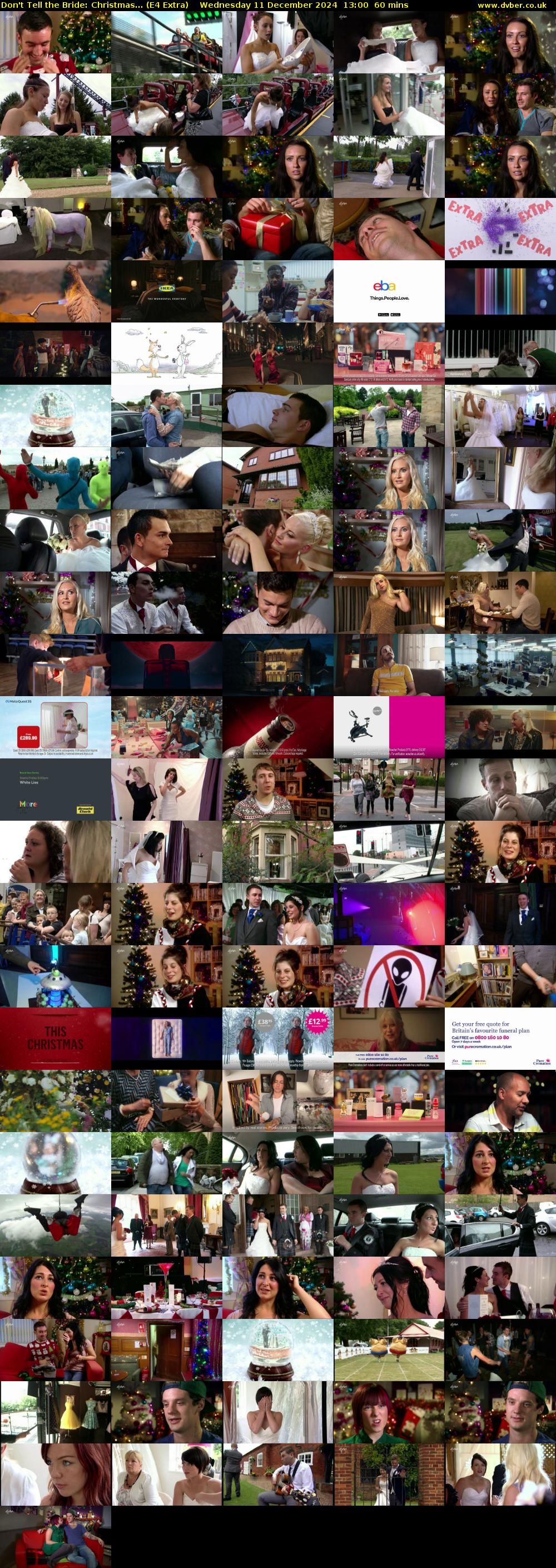 Don't Tell the Bride: Christmas... (E4 Extra) Wednesday 11 December 2024 13:00 - 14:00