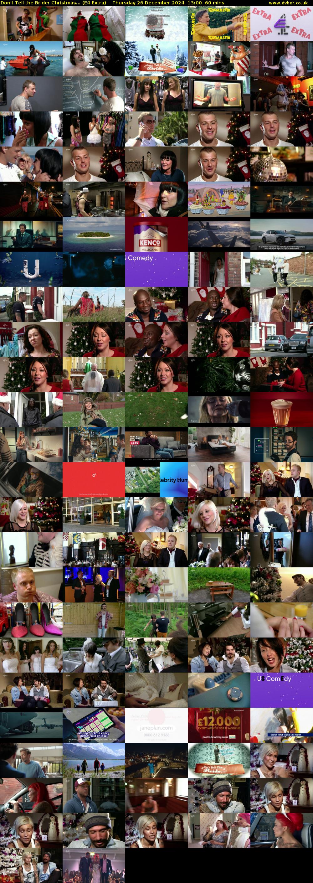Don't Tell the Bride: Christmas... (E4 Extra) Thursday 26 December 2024 13:00 - 14:00