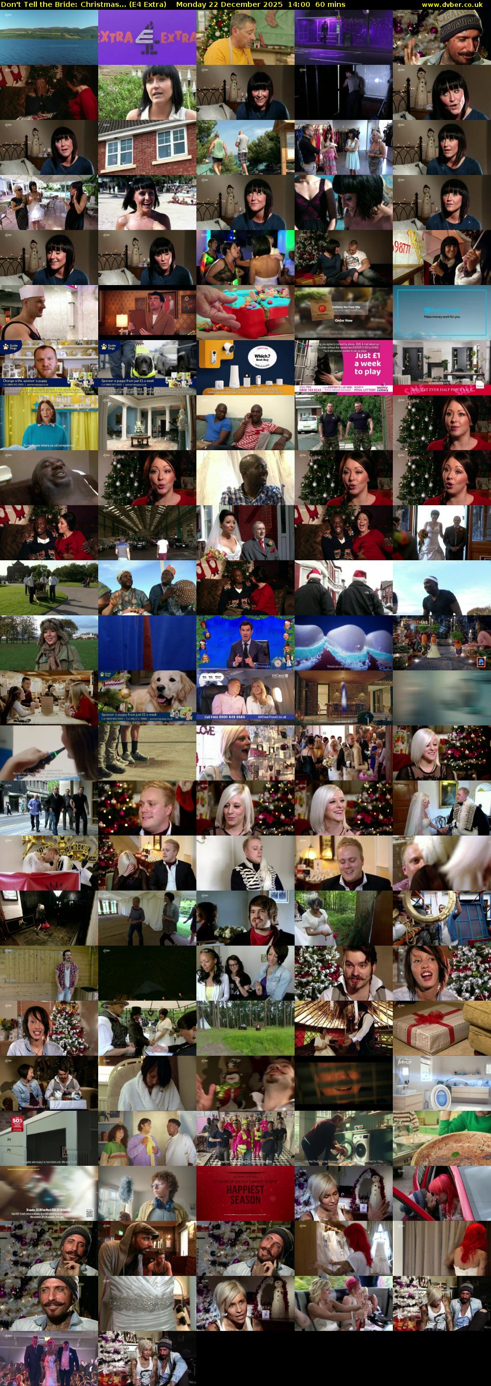Don't Tell the Bride: Christmas... (E4 Extra) Monday 22 December 2025 14:00 - 15:00
