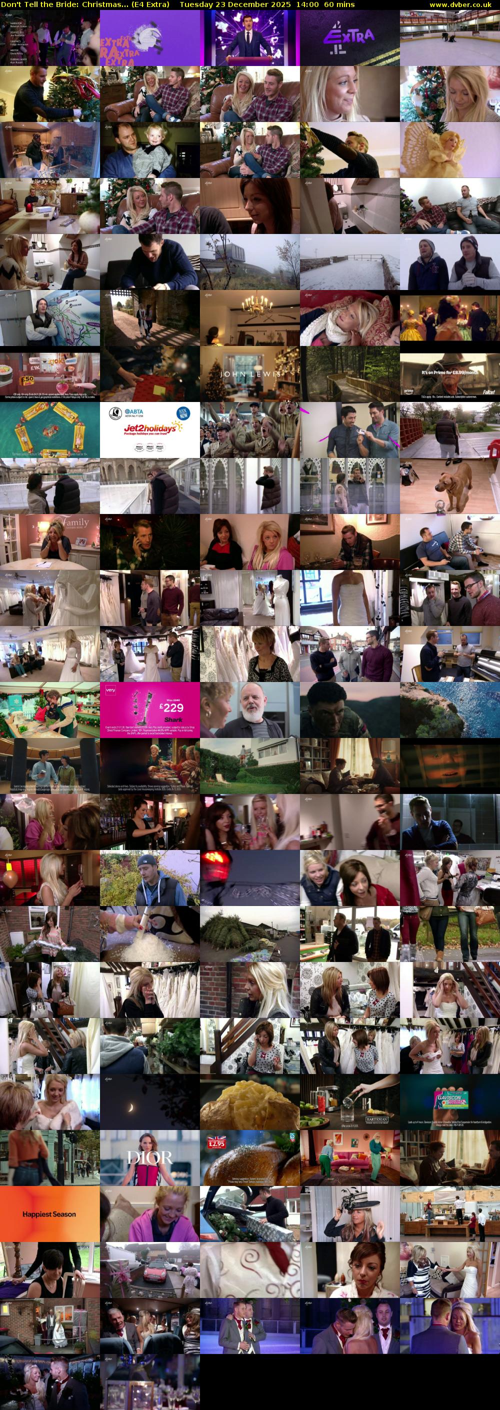 Don't Tell the Bride: Christmas... (E4 Extra) Tuesday 23 December 2025 14:00 - 15:00