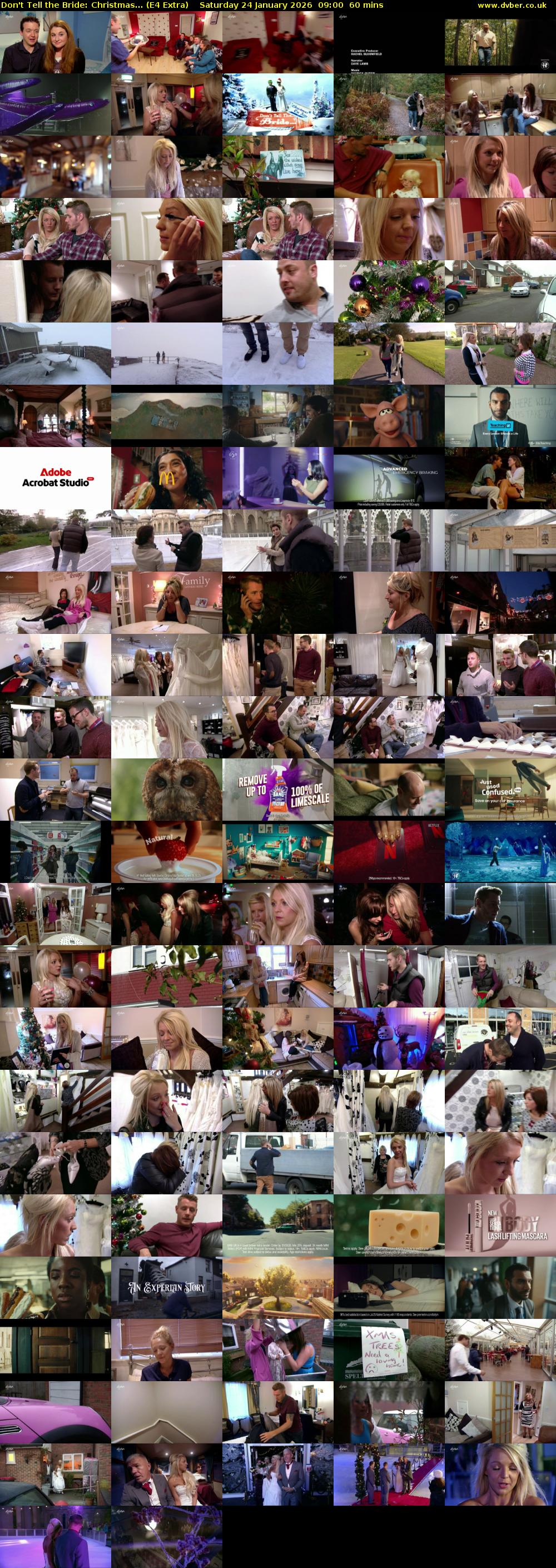 Don't Tell the Bride: Christmas... (E4 Extra) Saturday 24 January 2026 09:00 - 10:00