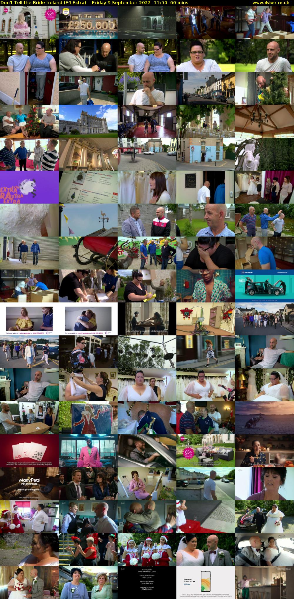 Don't Tell the Bride Ireland (E4 Extra) Friday 9 September 2022 11:50 - 12:50