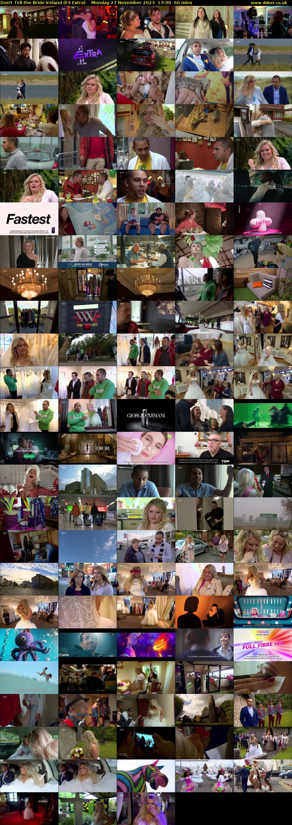 Don't Tell the Bride Ireland (E4 Extra) Monday 27 November 2023 17:00 - 18:00