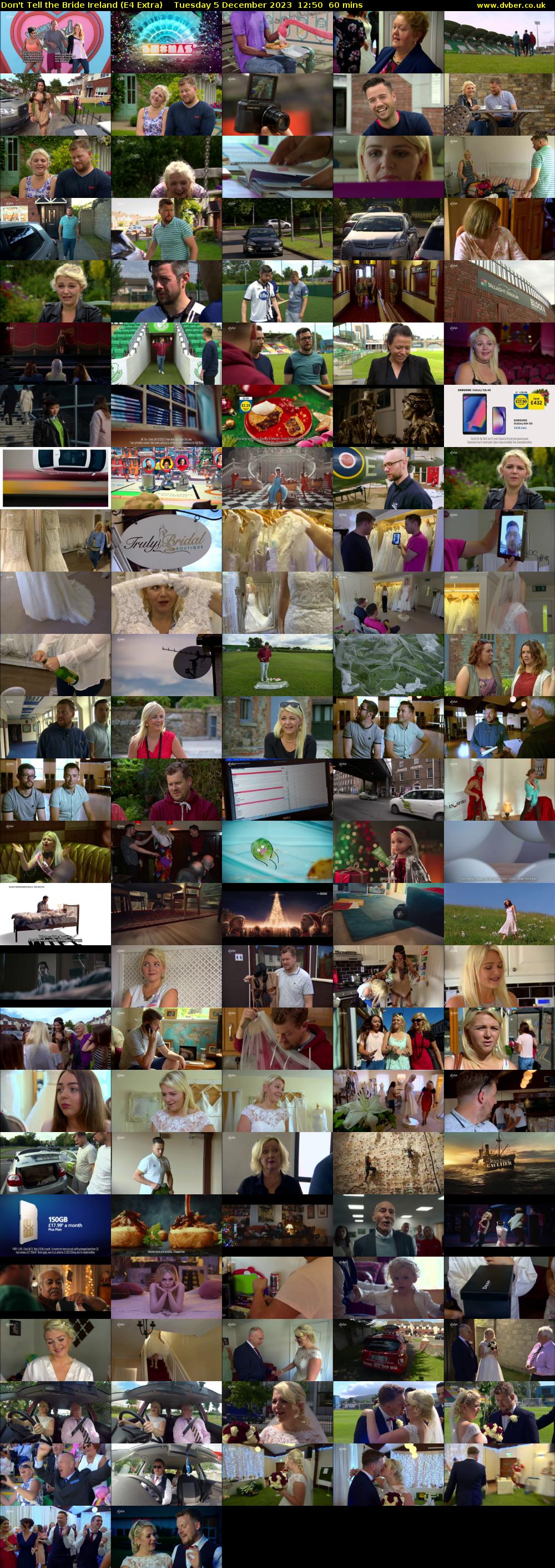 Don't Tell the Bride Ireland (E4 Extra) Tuesday 5 December 2023 12:50 - 13:50