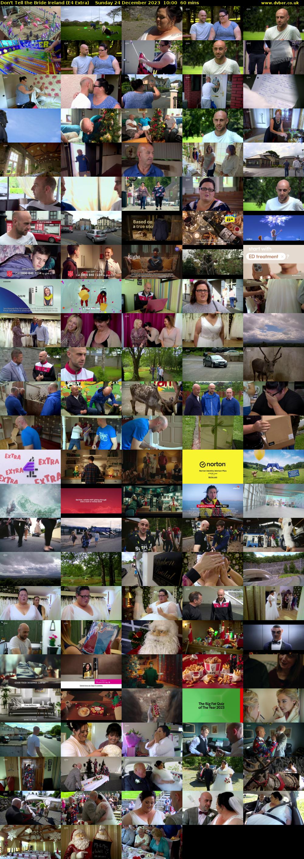 Don't Tell the Bride Ireland (E4 Extra) Sunday 24 December 2023 10:00 - 11:00