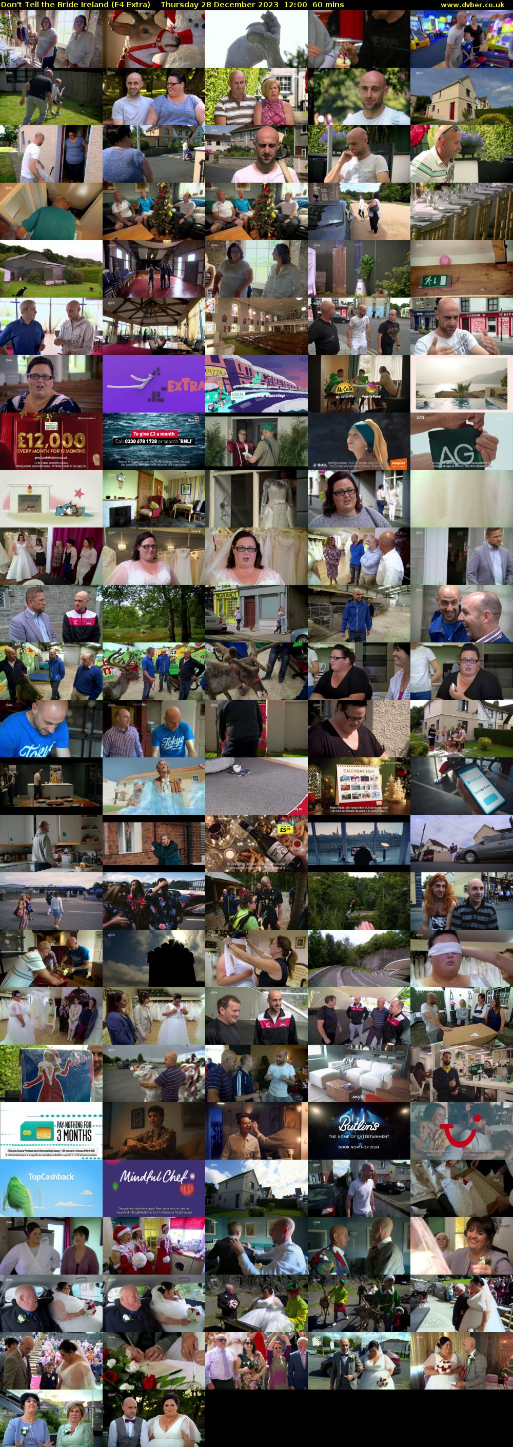 Don't Tell the Bride Ireland (E4 Extra) Thursday 28 December 2023 12:00 - 13:00