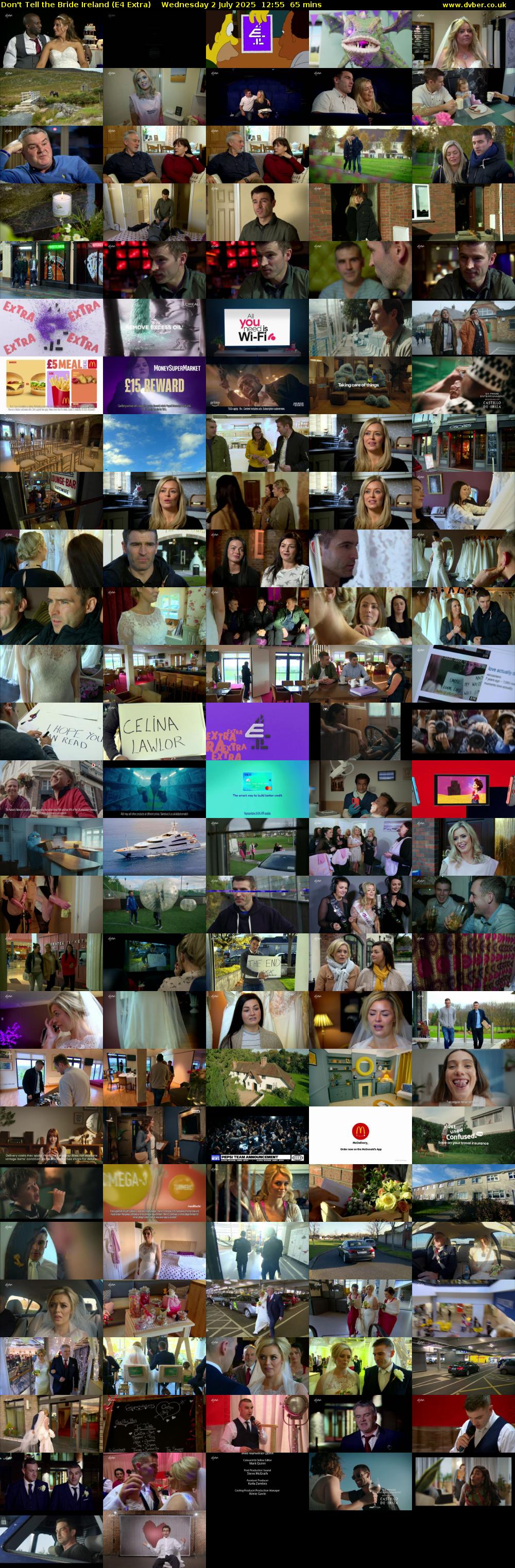 Don't Tell the Bride Ireland (E4 Extra) Wednesday 2 July 2025 12:55 - 14:00