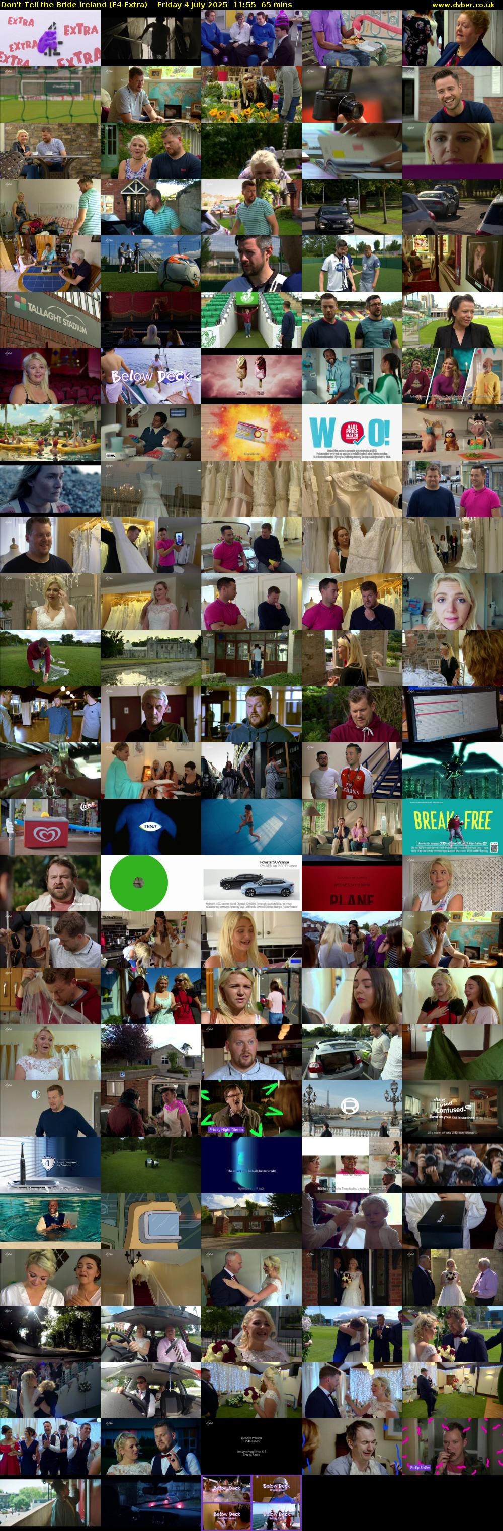 Don't Tell the Bride Ireland (E4 Extra) Friday 4 July 2025 11:55 - 13:00