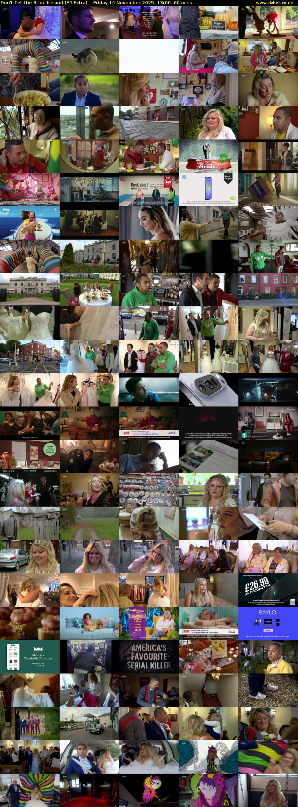 Don't Tell the Bride Ireland (E4 Extra) Friday 14 November 2025 13:00 - 14:00