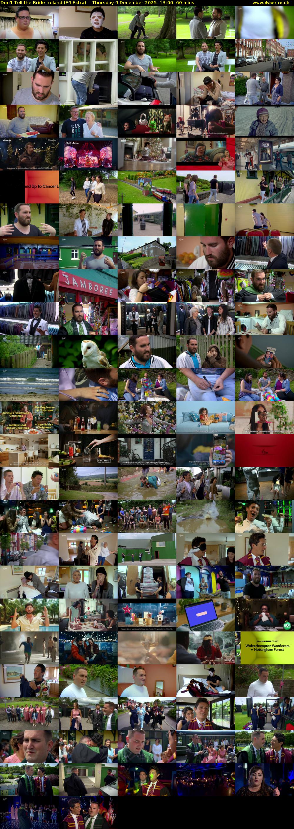 Don't Tell the Bride Ireland (E4 Extra) Thursday 4 December 2025 13:00 - 14:00