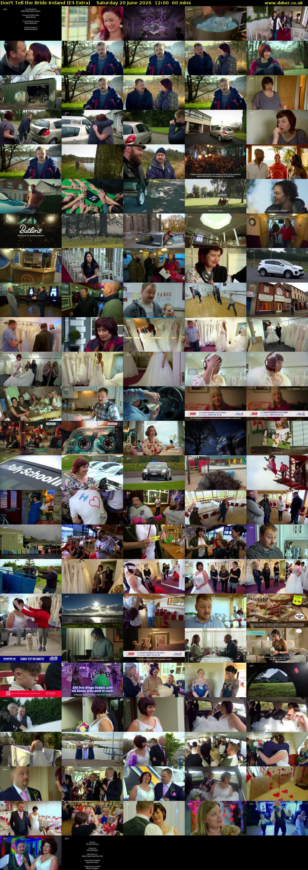 Don't Tell the Bride Ireland (E4 Extra) Saturday 20 June 2026 12:00 - 13:00