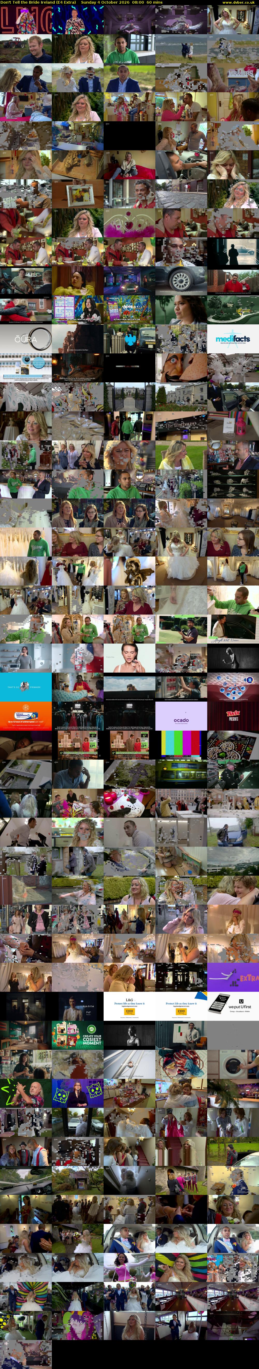 Don't Tell the Bride Ireland (E4 Extra) Sunday 4 October 2026 08:00 - 09:00