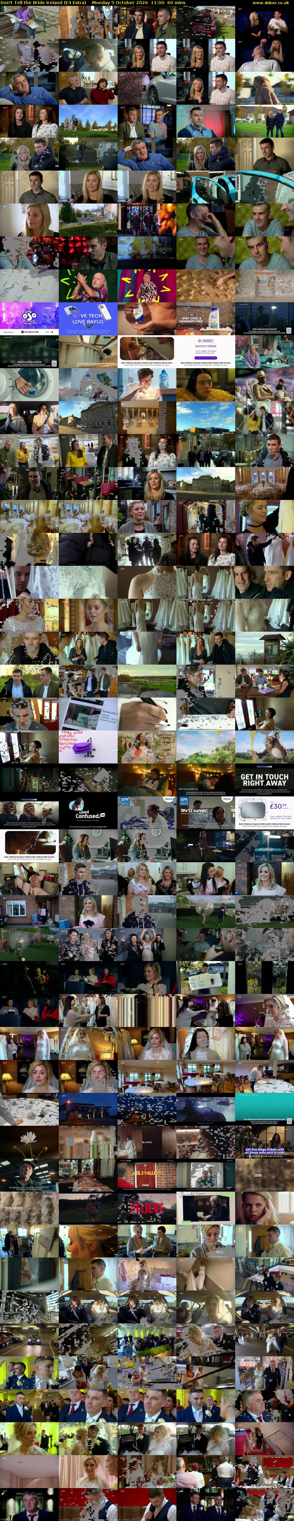 Don't Tell the Bride Ireland (E4 Extra) Monday 5 October 2026 11:00 - 12:00