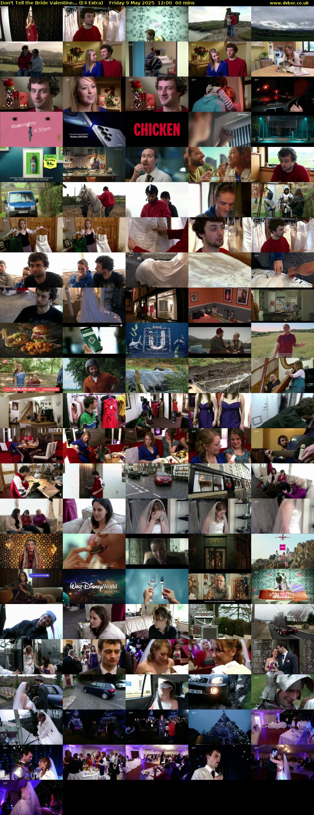 Don't Tell the Bride Valentine... (E4 Extra) Friday 9 May 2025 12:00 - 13:00