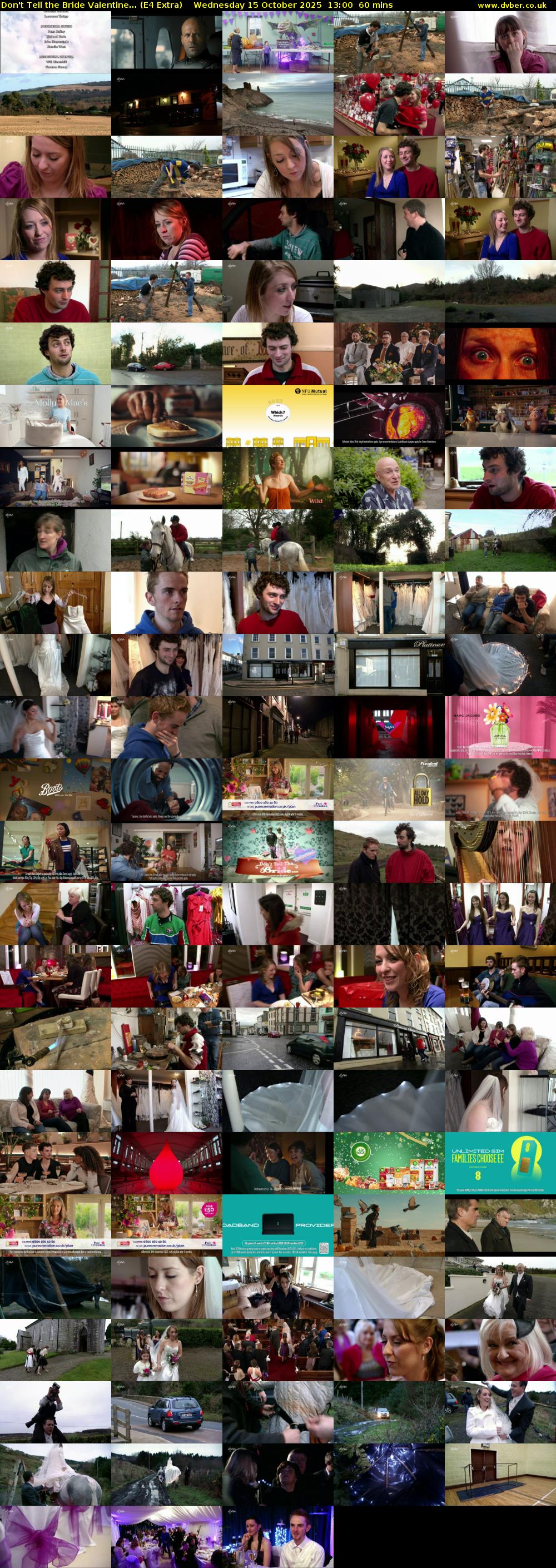 Don't Tell the Bride Valentine... (E4 Extra) Wednesday 15 October 2025 13:00 - 14:00