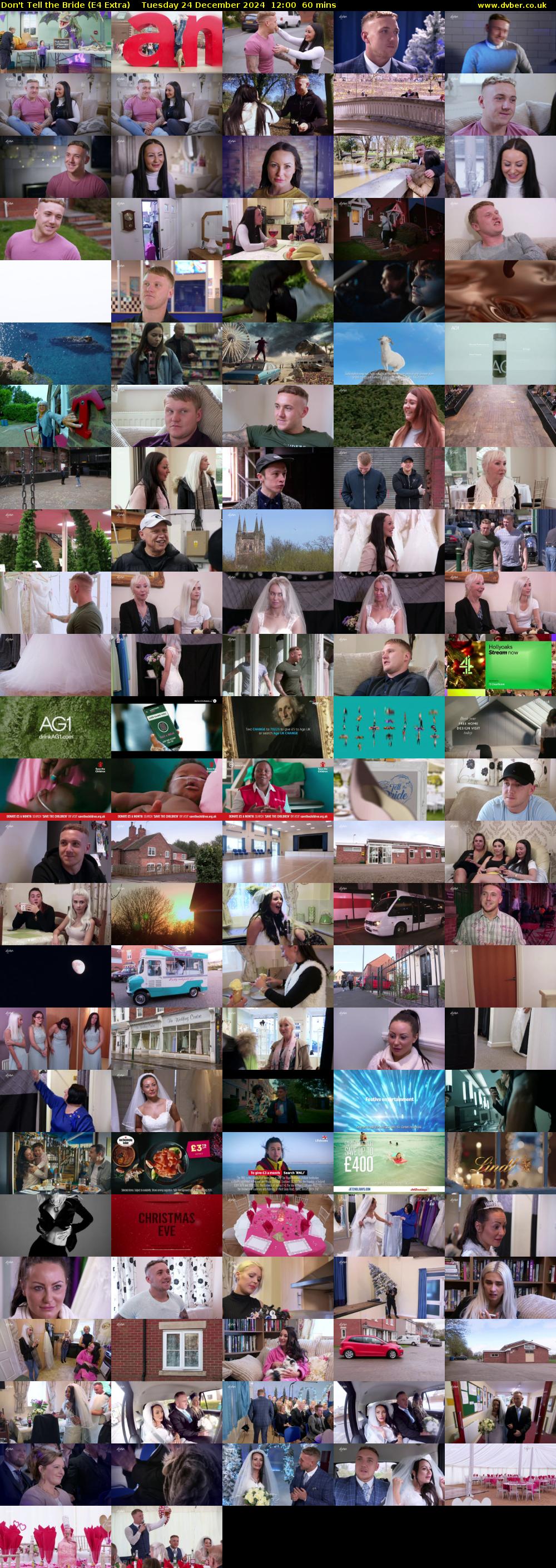 Don't Tell the Bride (E4 Extra) Tuesday 24 December 2024 12:00 - 13:00