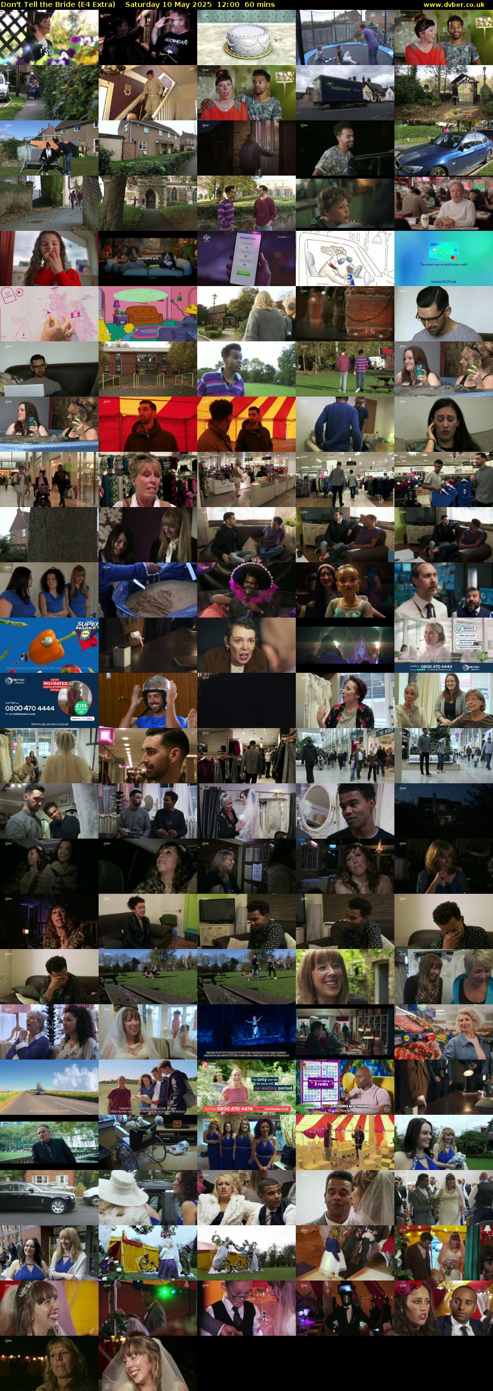 Don't Tell the Bride (E4 Extra) Saturday 10 May 2025 12:00 - 13:00