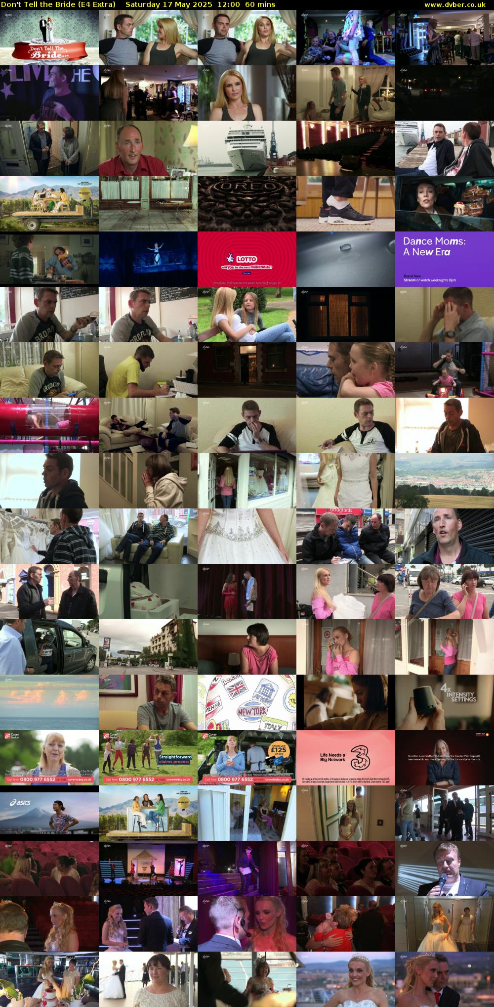 Don't Tell the Bride (E4 Extra) Saturday 17 May 2025 12:00 - 13:00