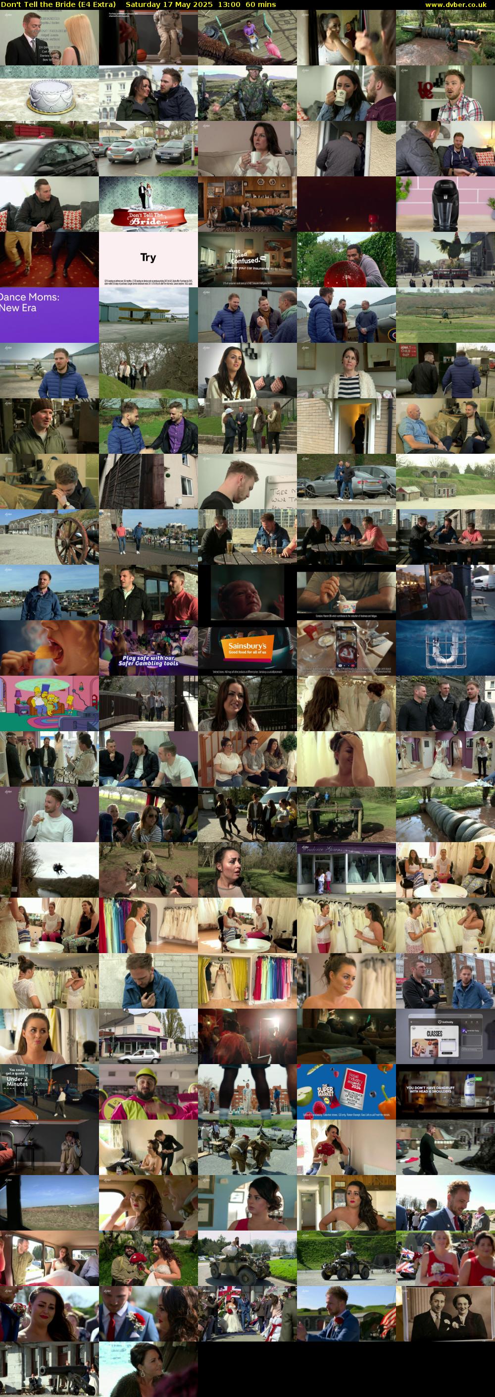 Don't Tell the Bride (E4 Extra) Saturday 17 May 2025 13:00 - 14:00