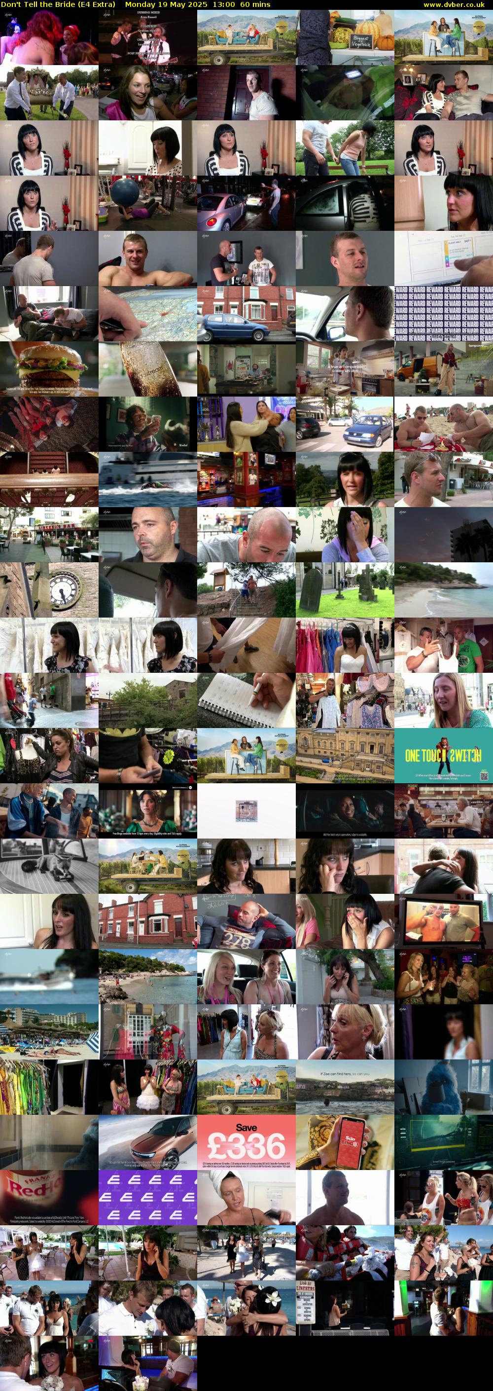 Don't Tell the Bride (E4 Extra) Monday 19 May 2025 13:00 - 14:00