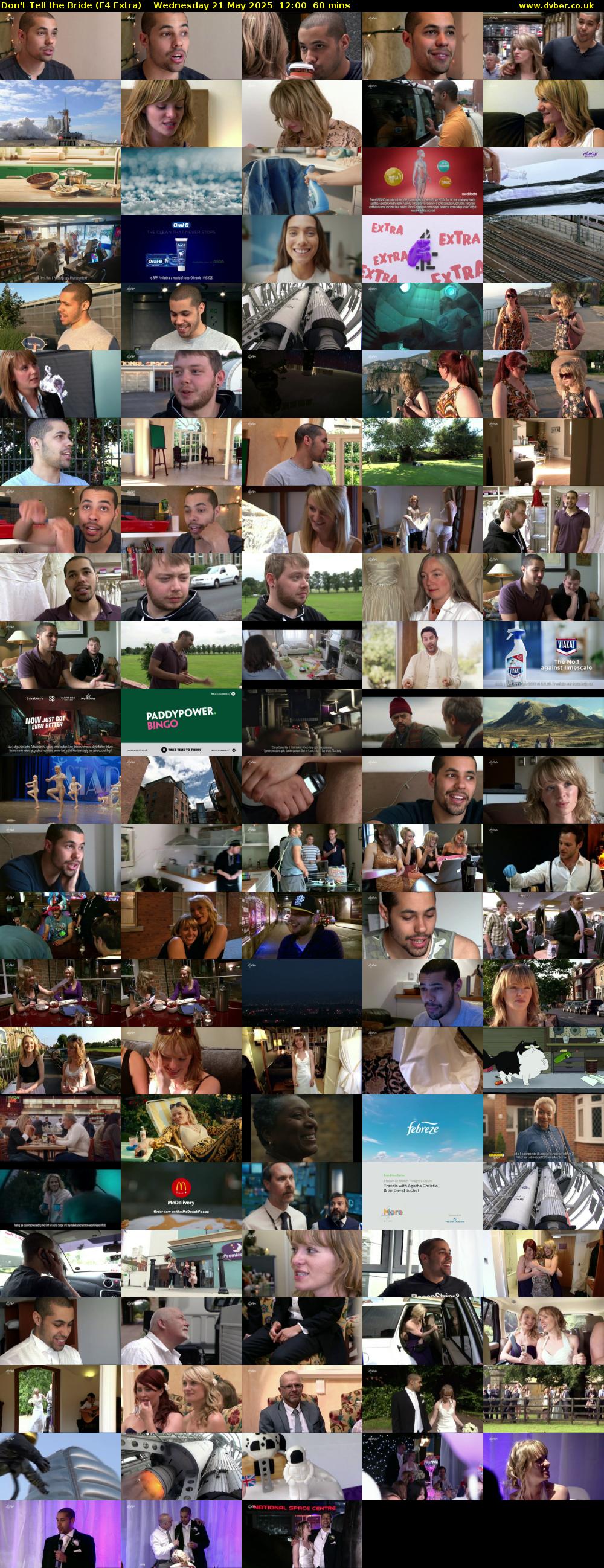 Don't Tell the Bride (E4 Extra) Wednesday 21 May 2025 12:00 - 13:00
