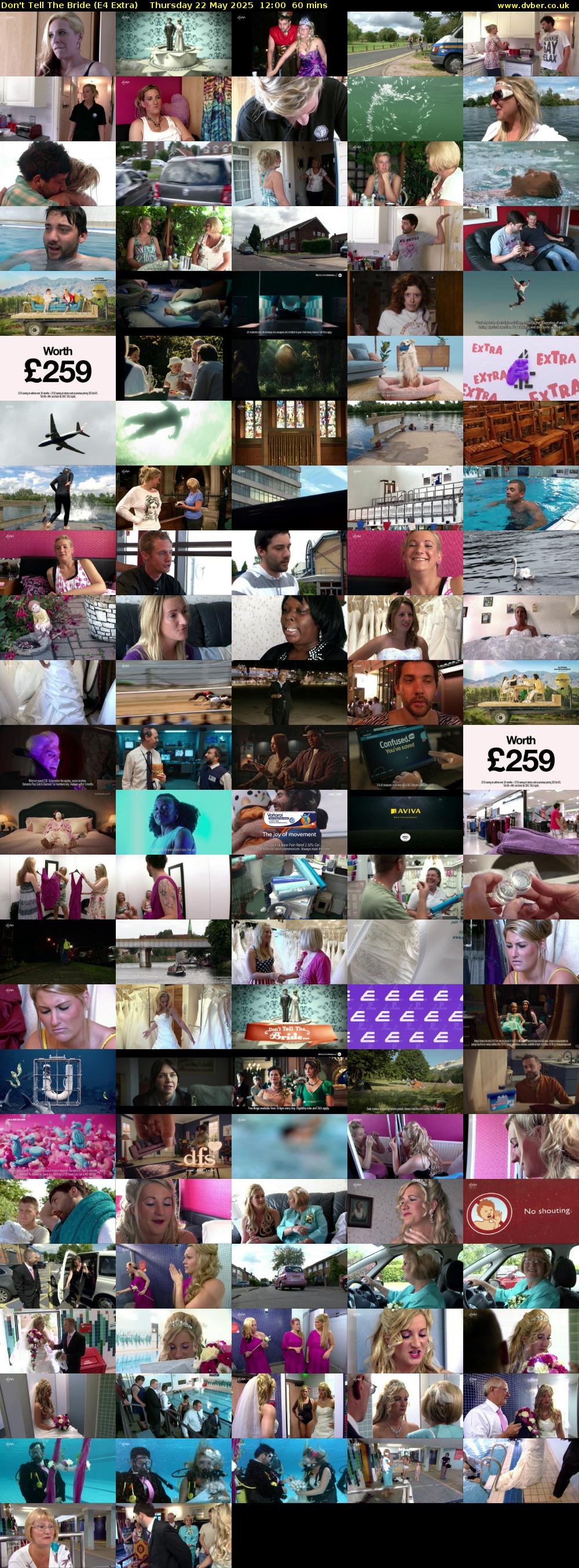 Don't Tell the Bride (E4 Extra) Thursday 22 May 2025 12:00 - 13:00