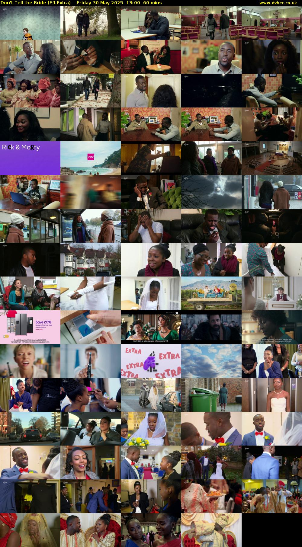 Don't Tell the Bride (E4 Extra) Friday 30 May 2025 13:00 - 14:00