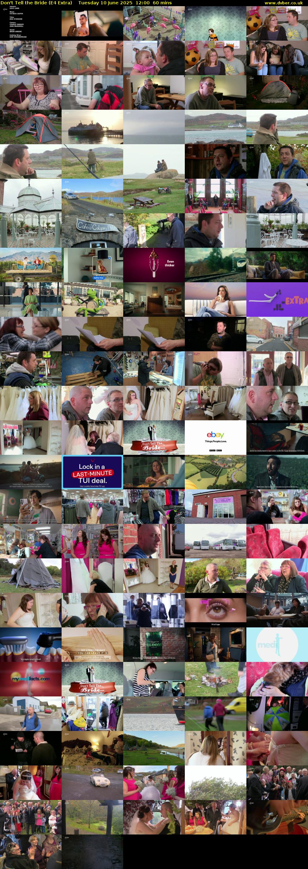 Don't Tell the Bride (E4 Extra) Tuesday 10 June 2025 12:00 - 13:00