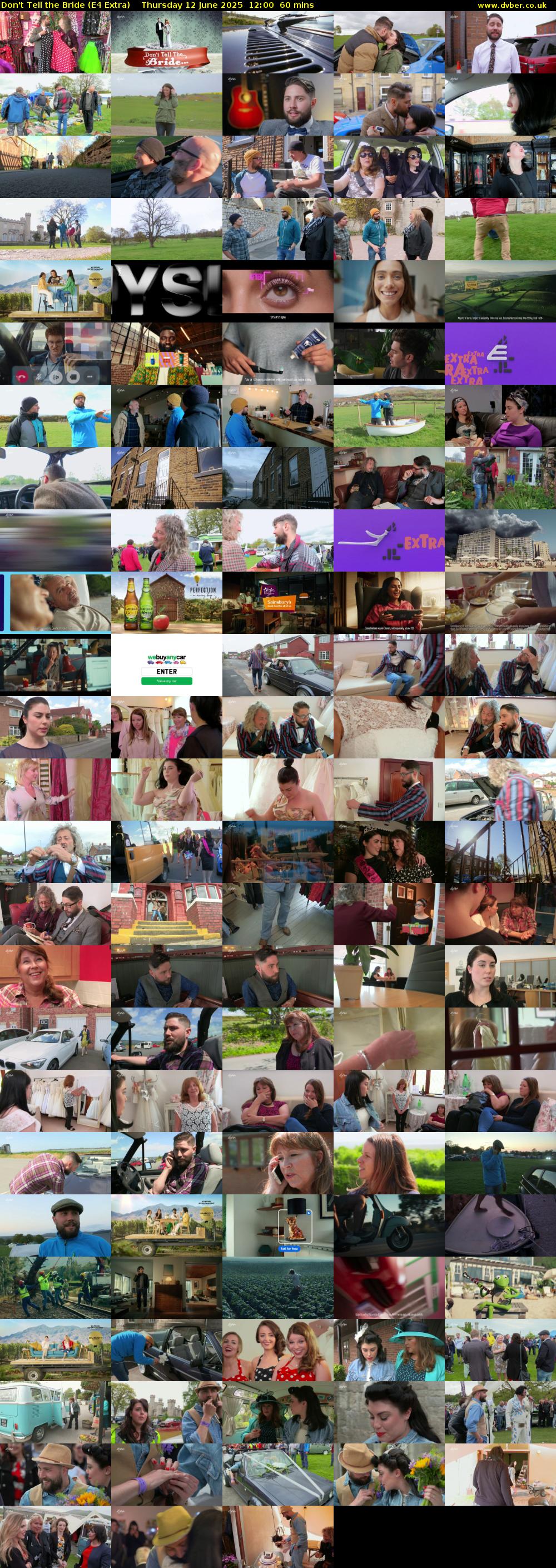 Don't Tell the Bride (E4 Extra) Thursday 12 June 2025 12:00 - 13:00