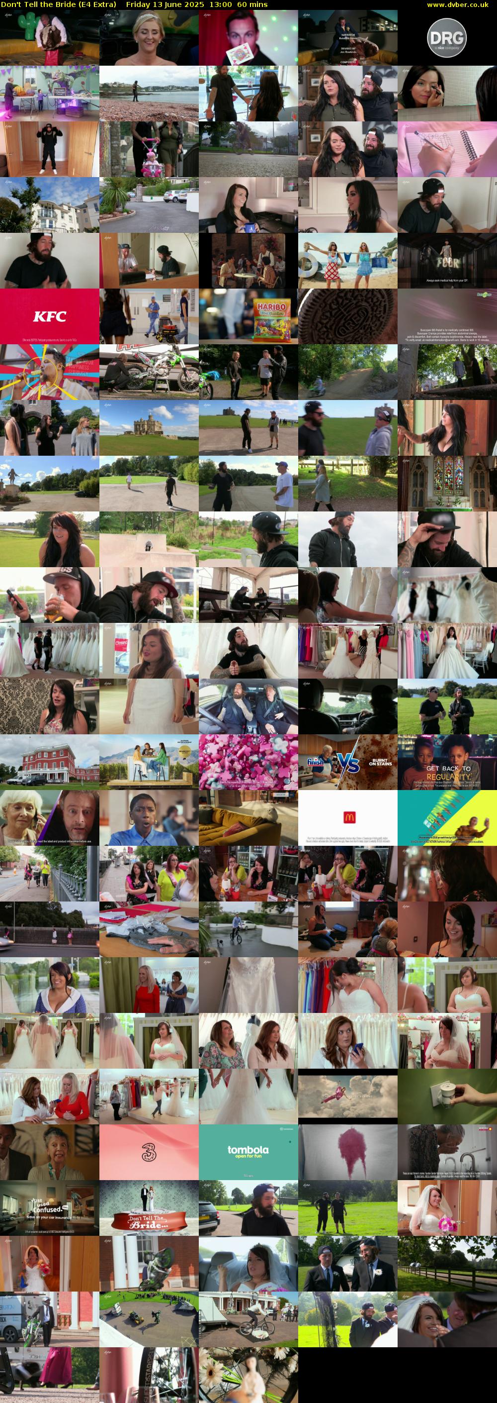 Don't Tell the Bride (E4 Extra) Friday 13 June 2025 13:00 - 14:00