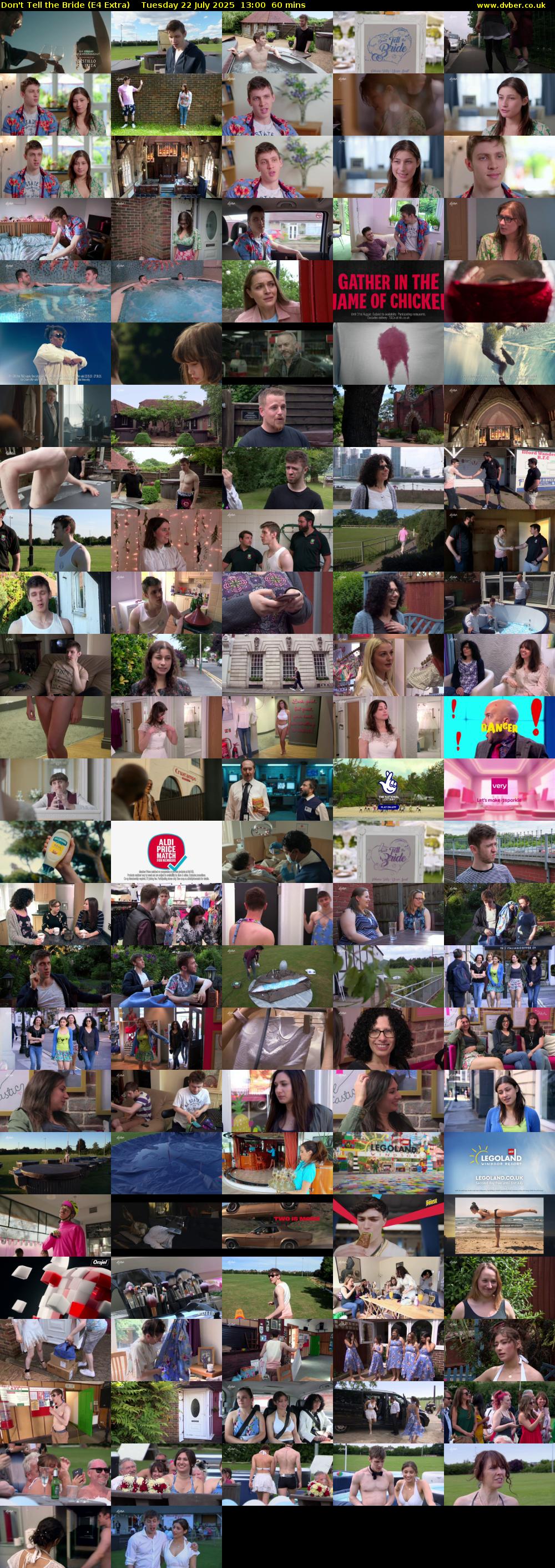 Don't Tell the Bride (E4 Extra) Tuesday 22 July 2025 13:00 - 14:00