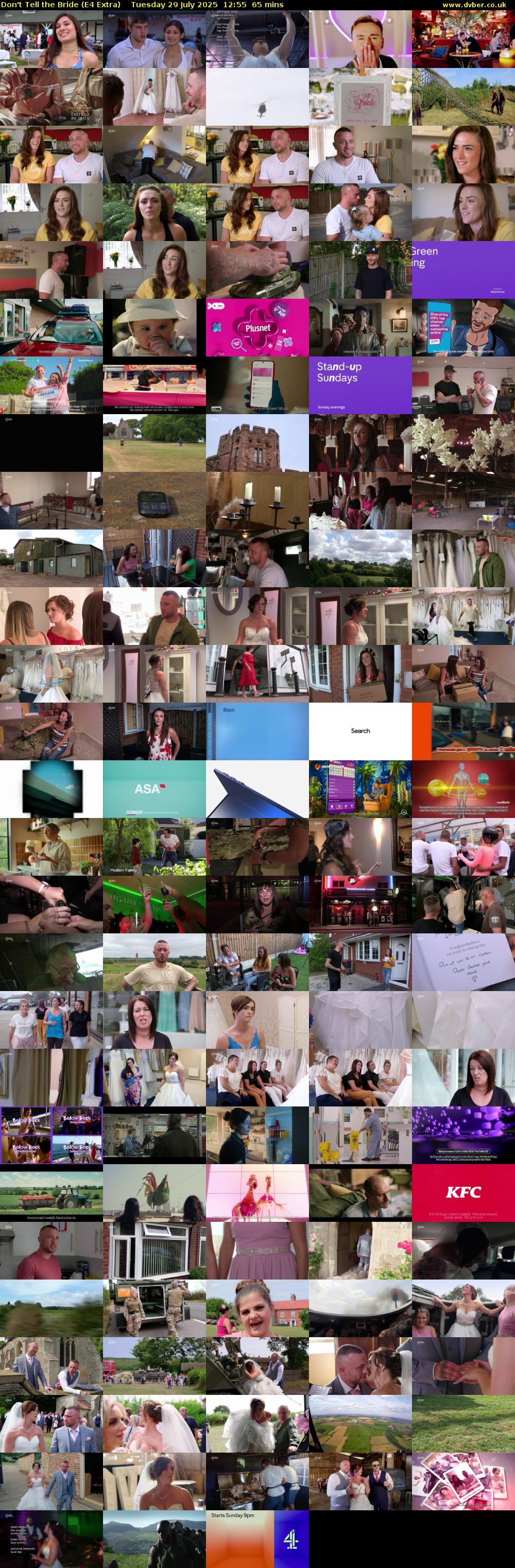 Don't Tell the Bride (E4 Extra) Tuesday 29 July 2025 12:55 - 14:00