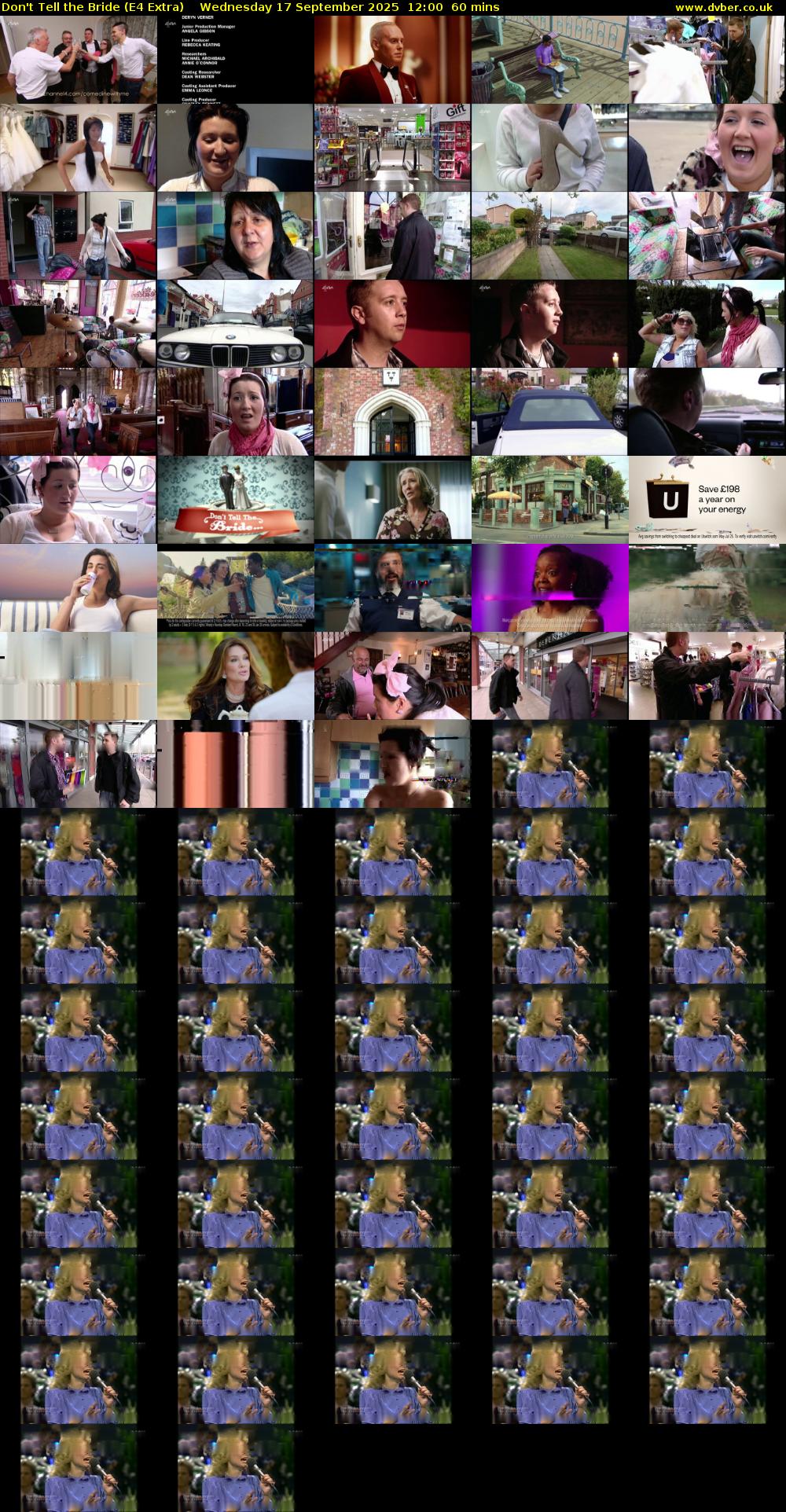 Don't Tell the Bride (E4 Extra) Wednesday 17 September 2025 12:00 - 13:00